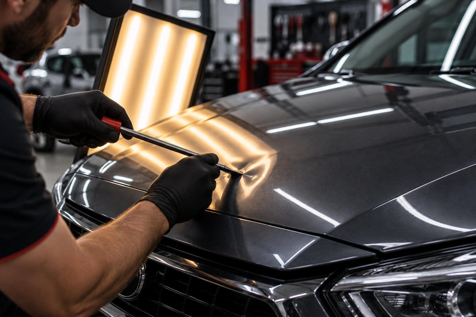 Recuperação de lataria automotiva